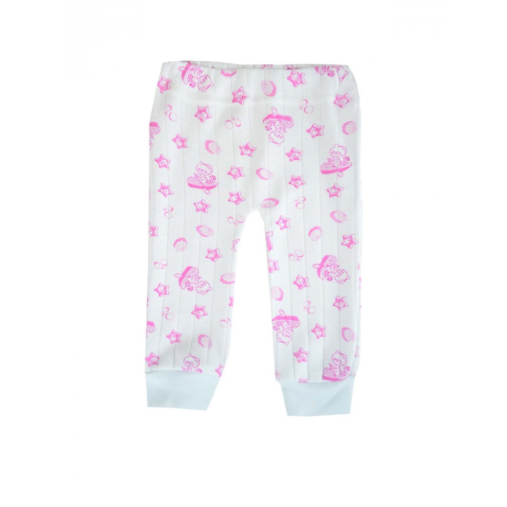 Ползунки ясельные короткие штанишки для новорожденного ПЗ-1706 на девочку белый