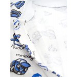 Кофточка ясельная для новорожденных на кнопках с начесом КФ-916 на мальчика белый